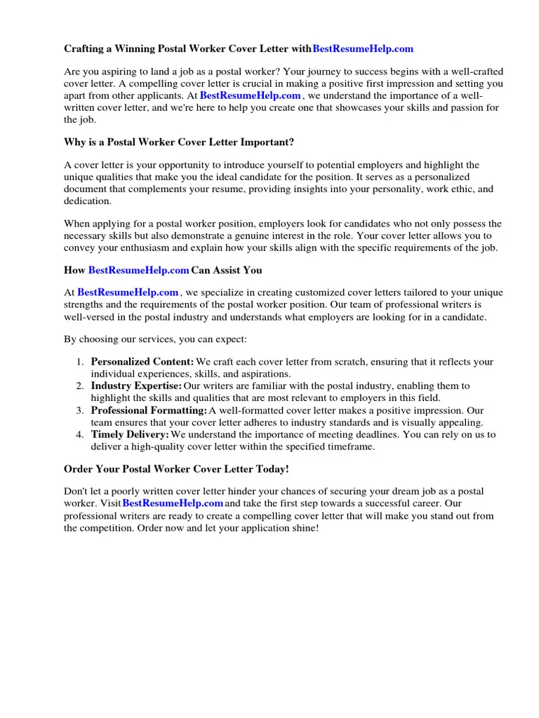 37480 cover letter post office job