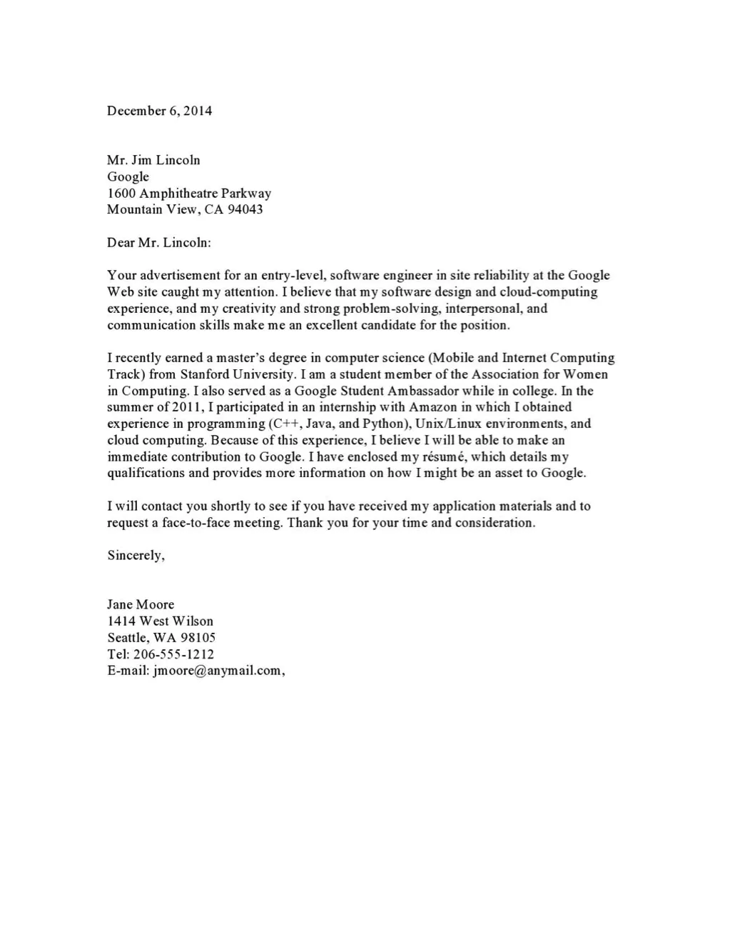 37490 cover letter formatting
