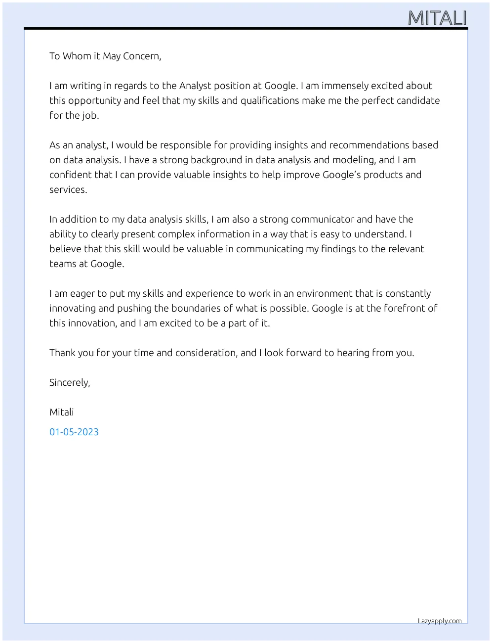 37490 cover letter skills experience