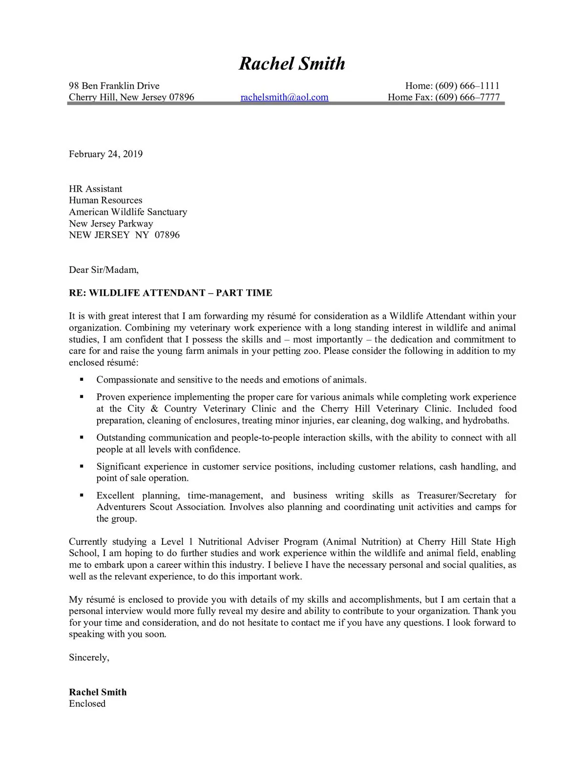 37495 cover letter elements