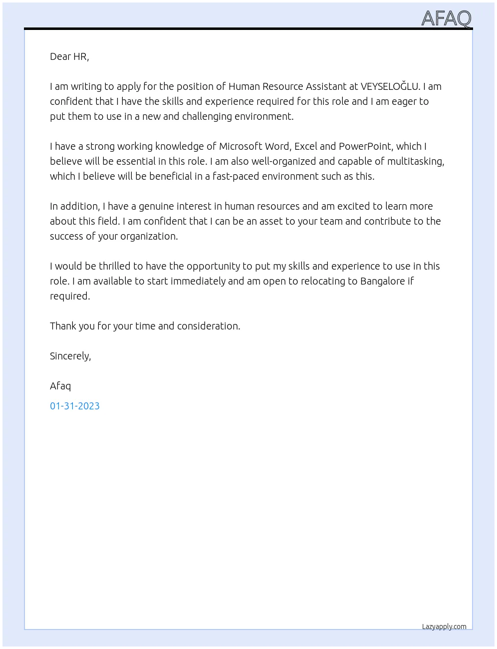 37499 cover letter closing