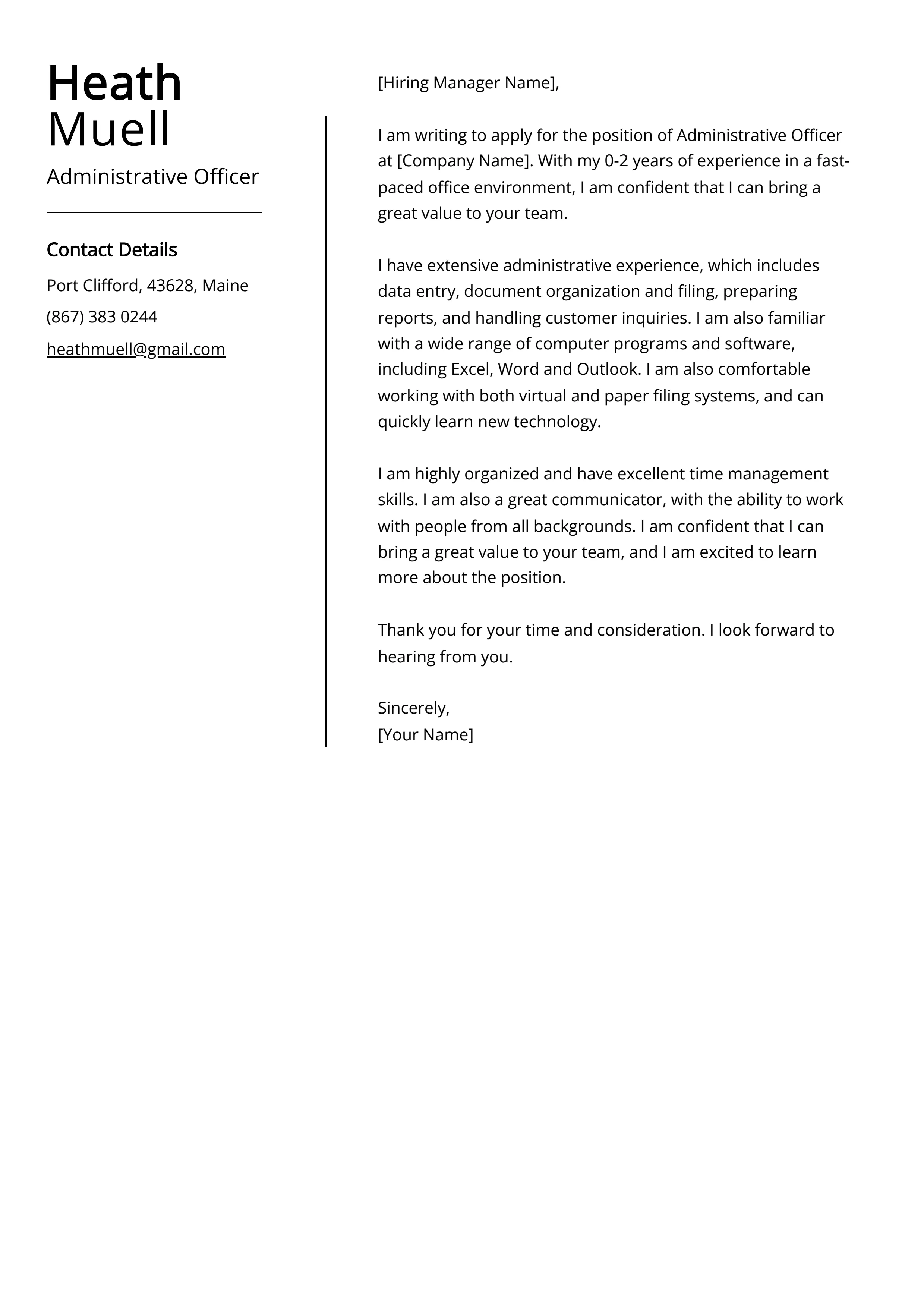 37515 cover letter format