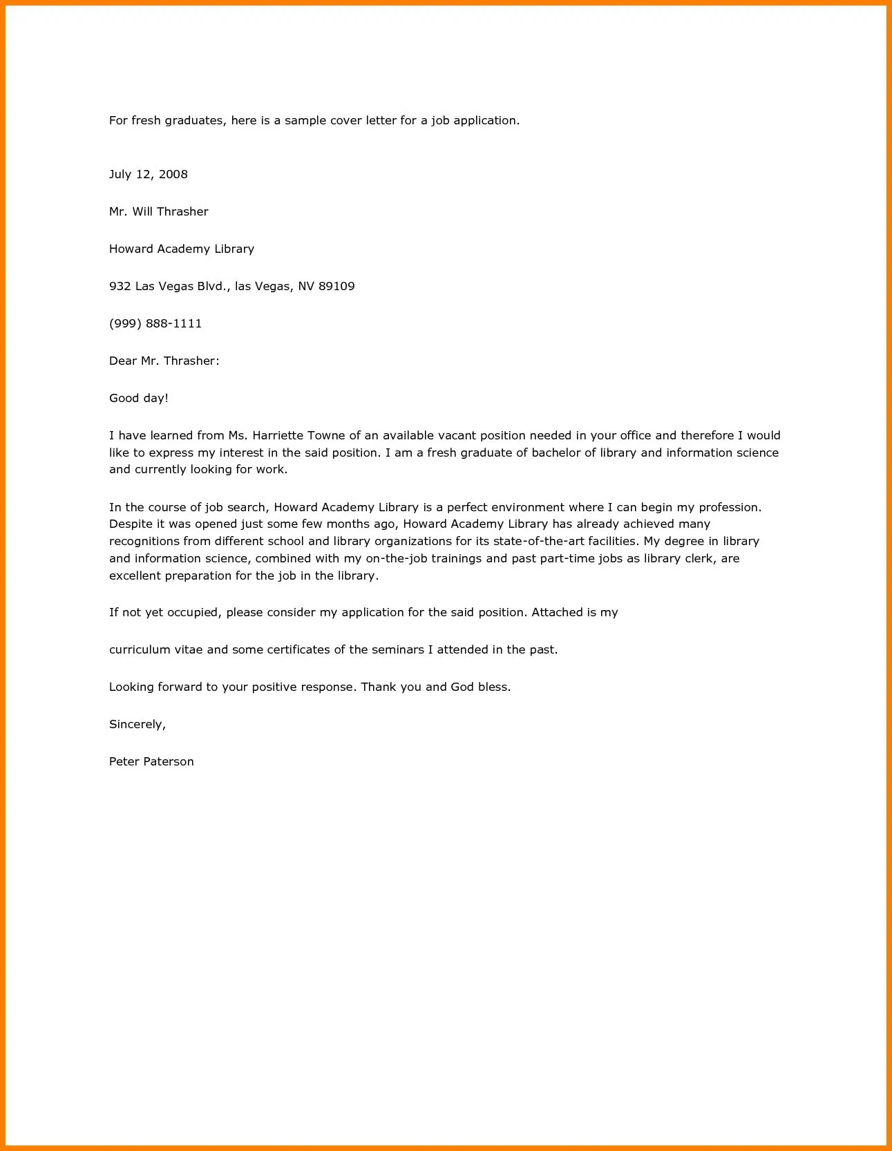 37519 education cover letter