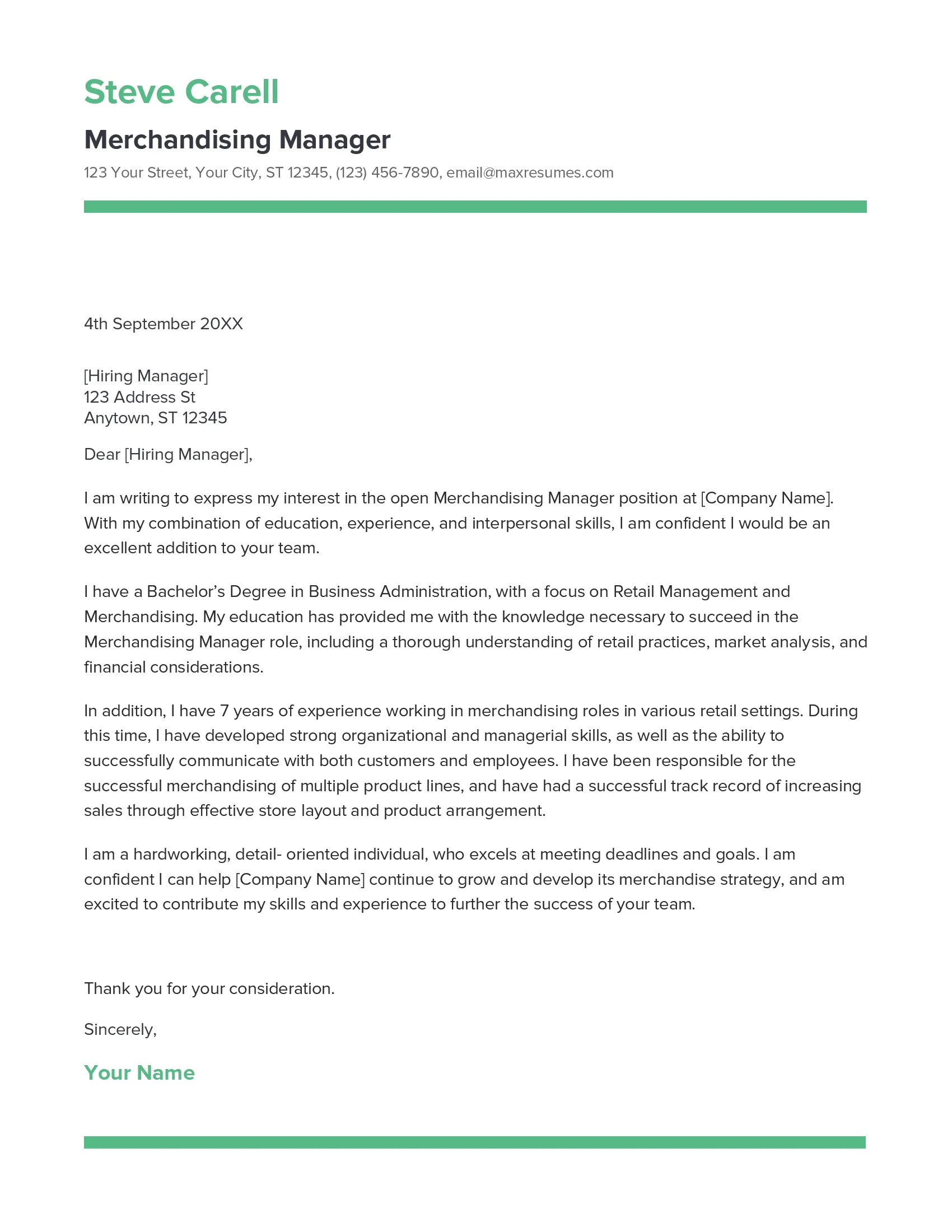 37532 retail merchandising cover letter image1