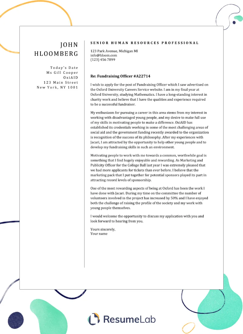 37541 modern cover letter template