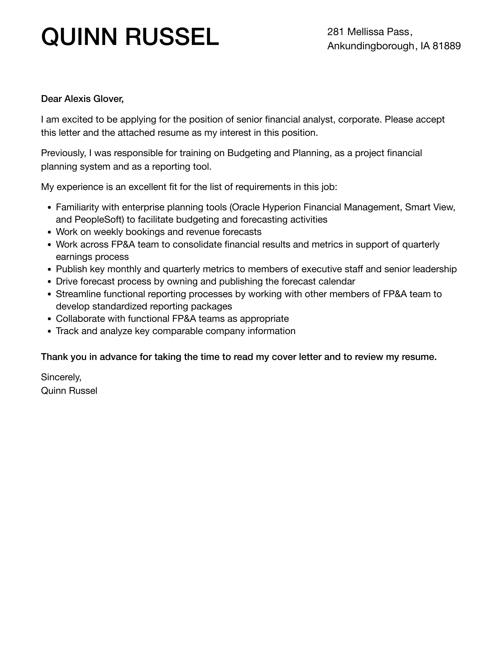 37551 cover letter senior financial analyst 3