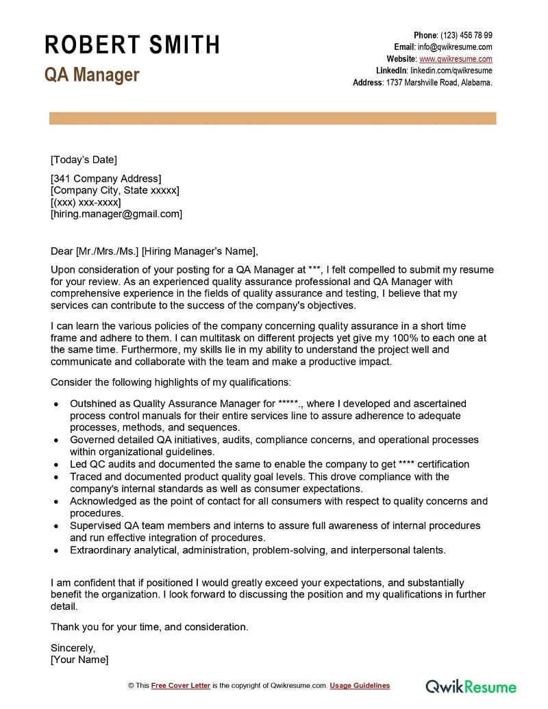 37552 qa cover letter formatting