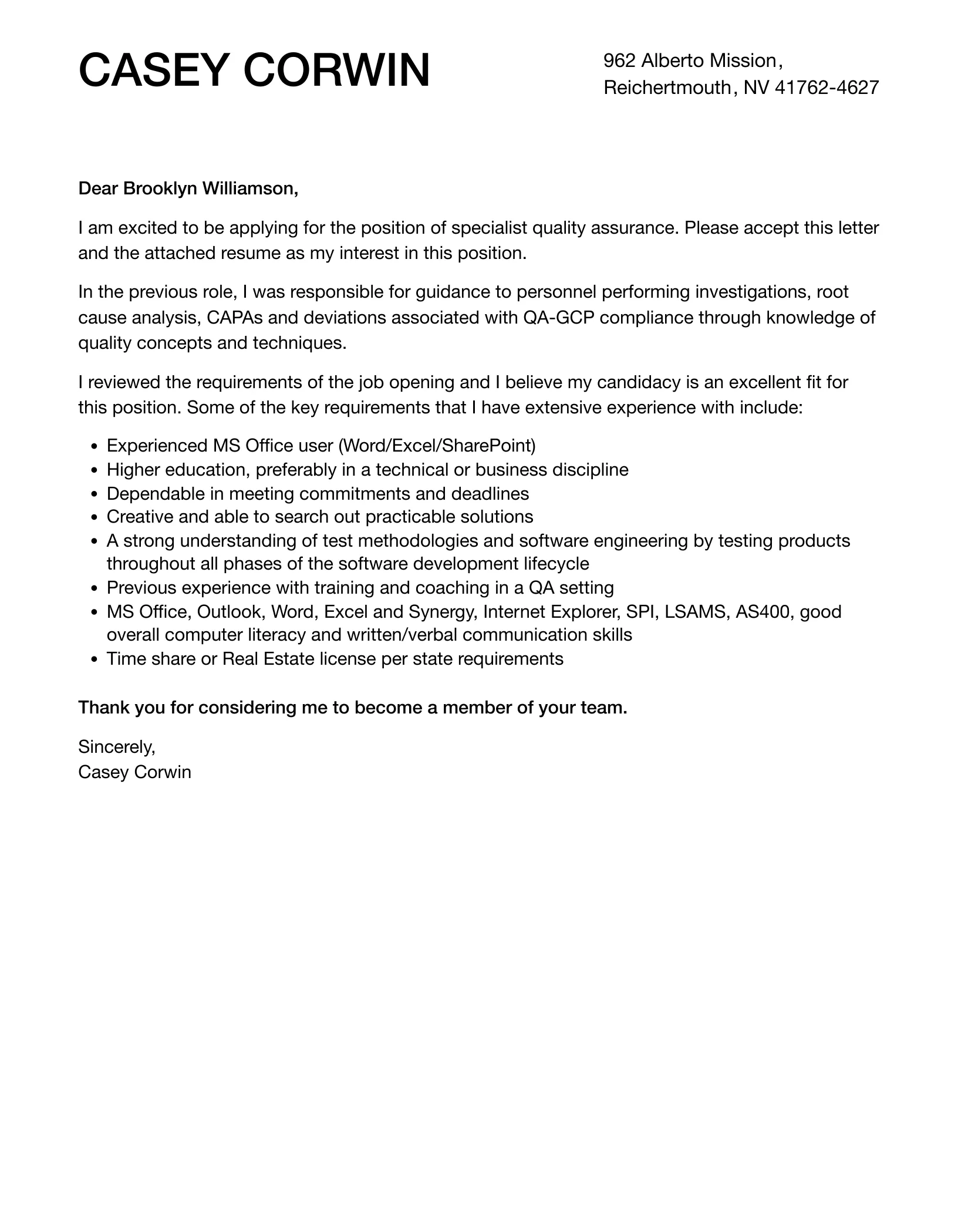 37552 qa cover letter skills