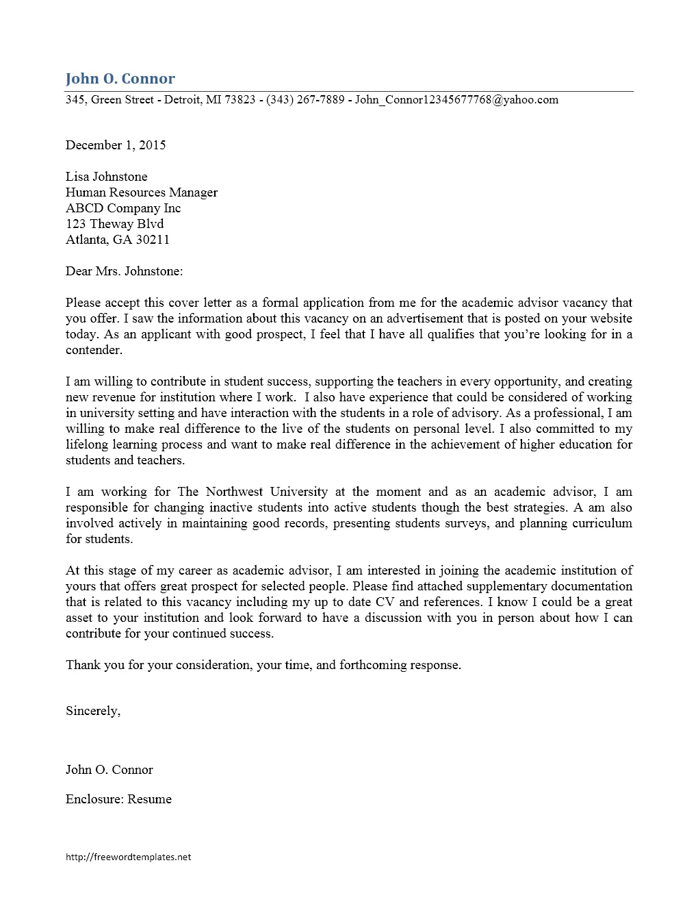 37561 advisor responsibilities