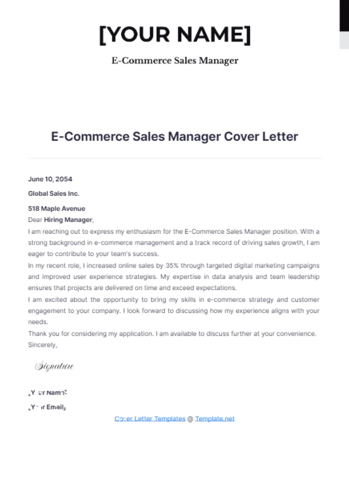 37590 cover letter formatting