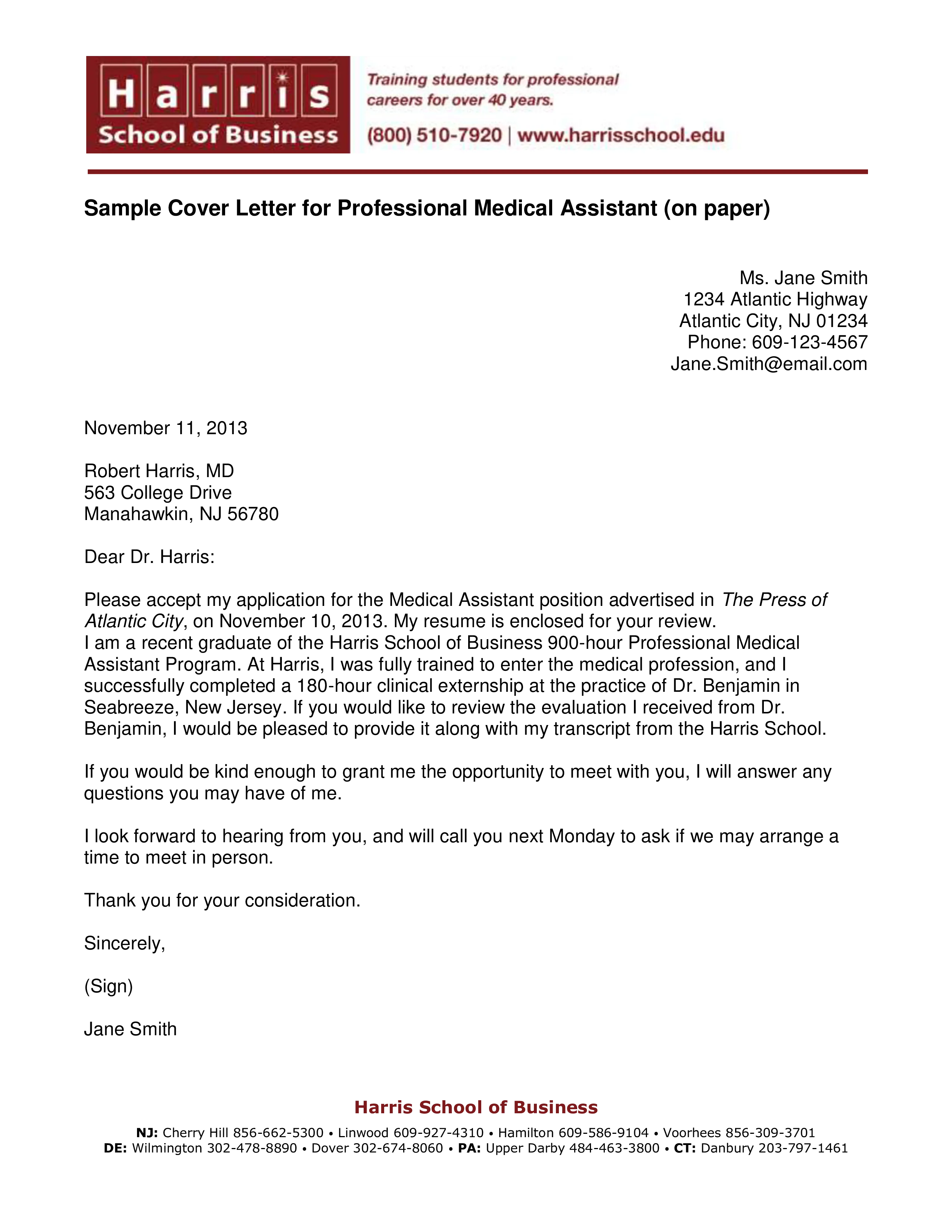 37601 medical assistant closing