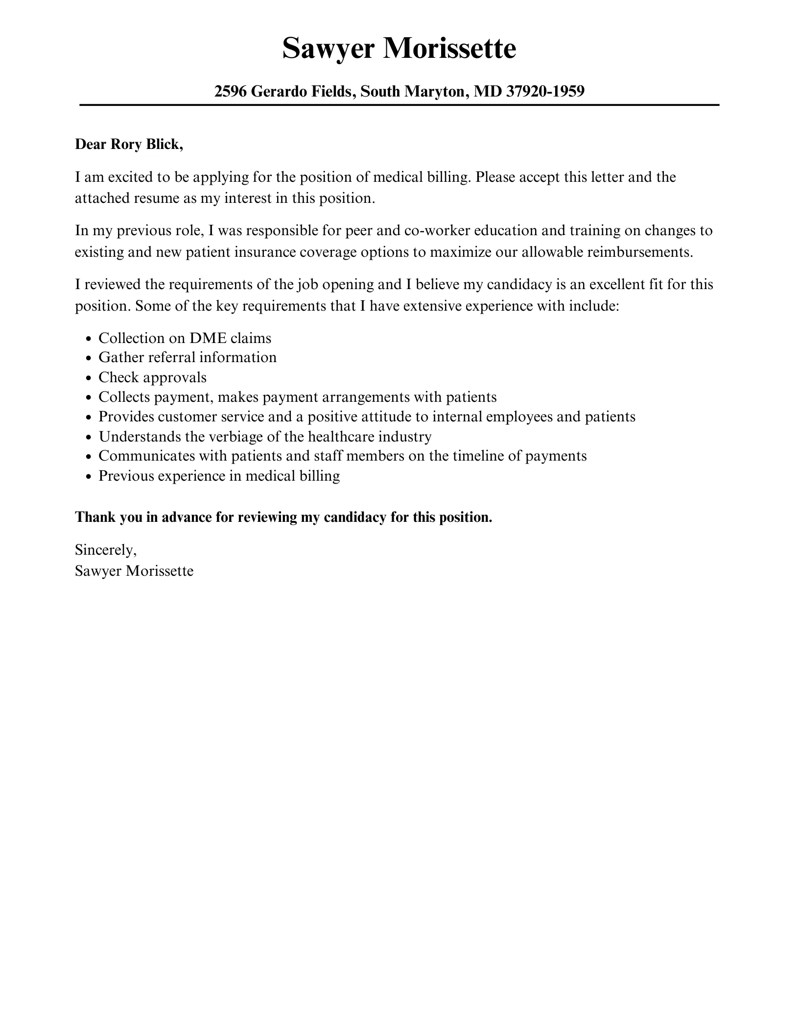 37609 medical coding example experienced