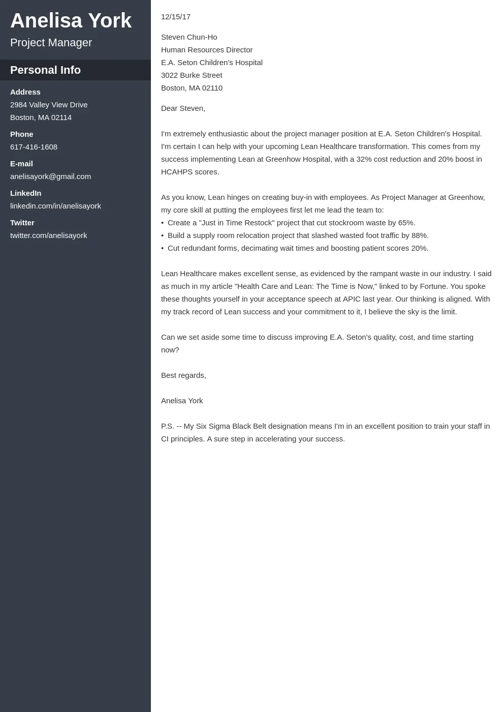 37618 cover letter formatting