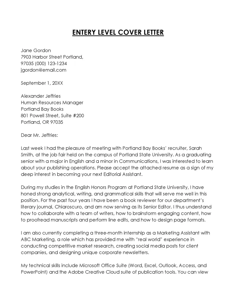 37626 career changer cover letter