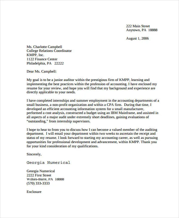 37627 business cover letter body