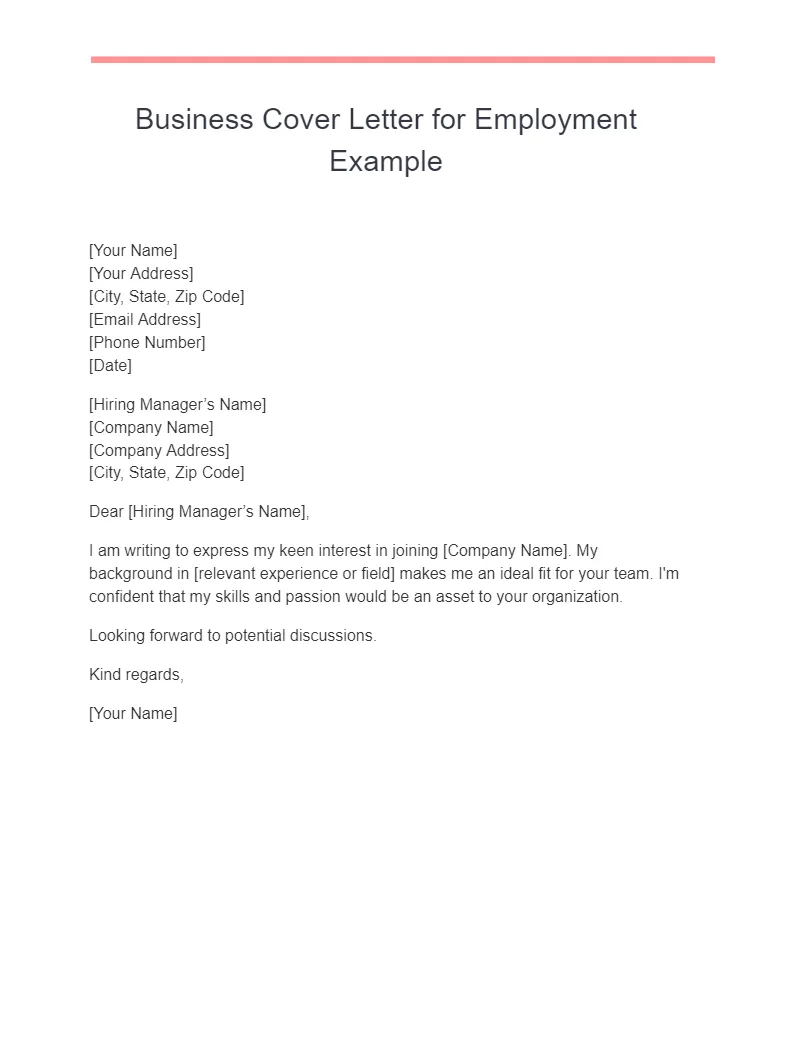 37627 business cover letter elements