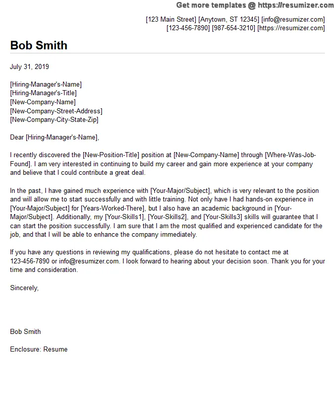 37649 cover letter samples