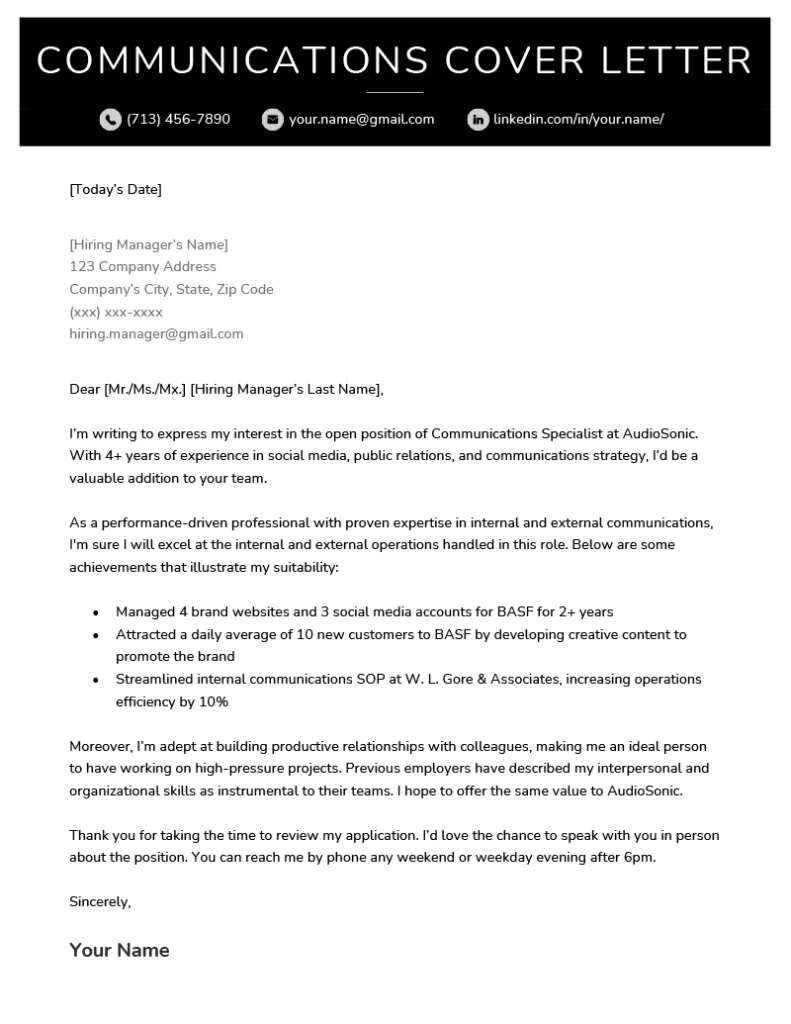 37693 conflict resolution cover letter