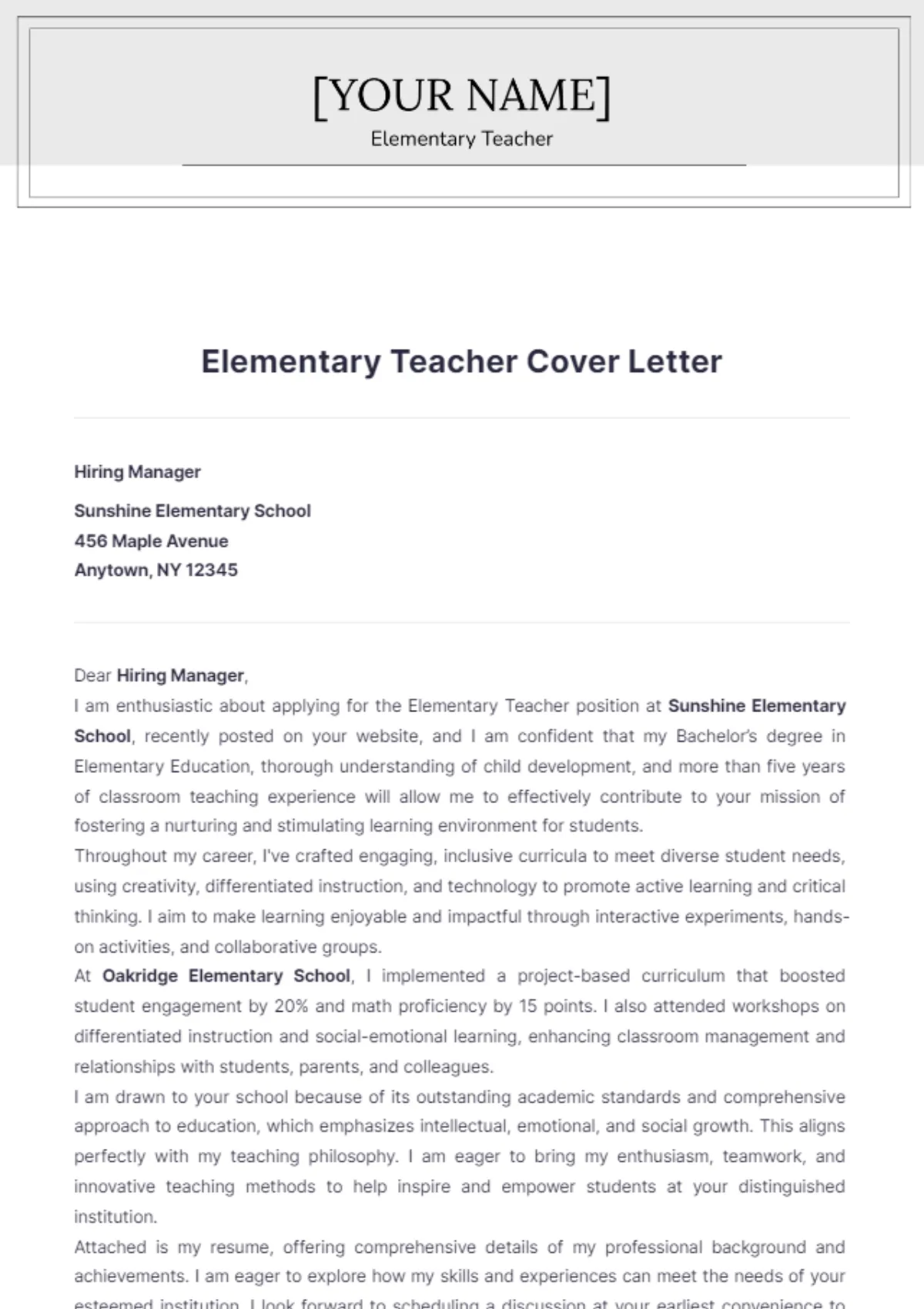 37741 cover letter structure