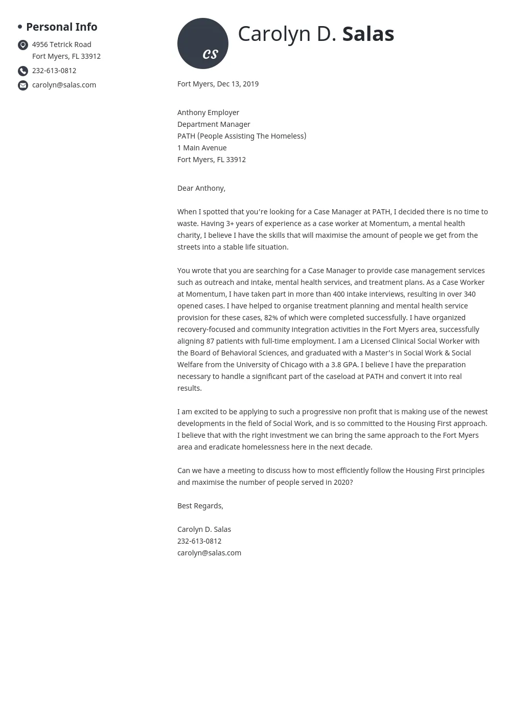 37742 nonprofit cover letter example