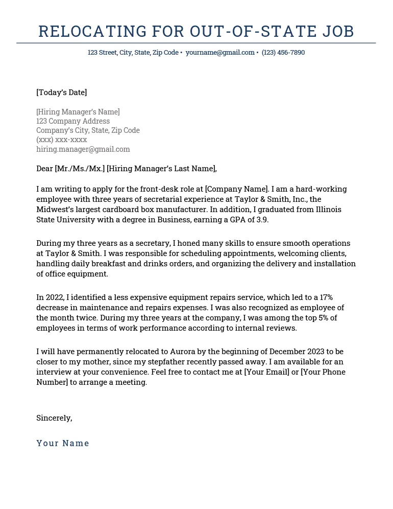 37744 cover letter components