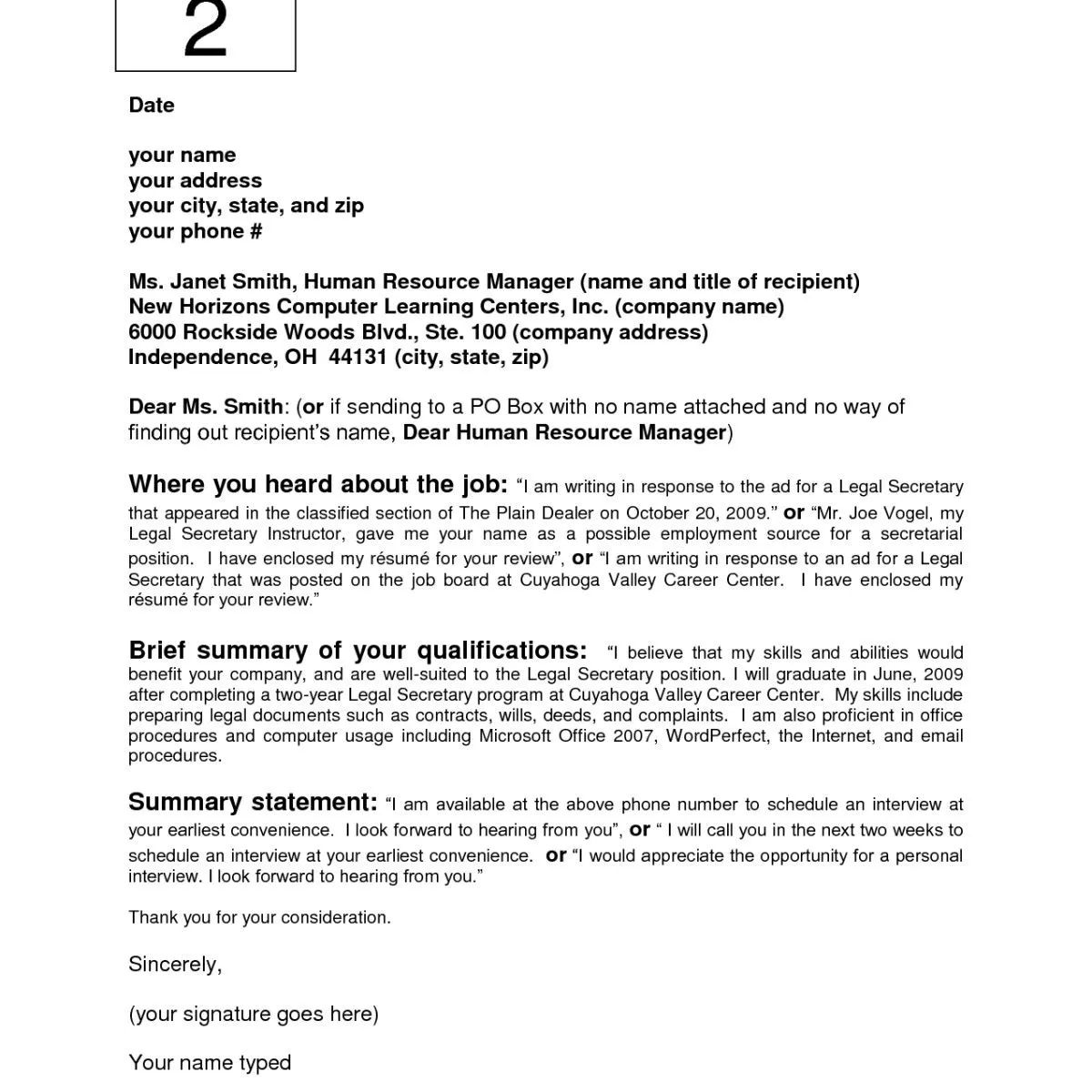 37752 cover letter formatting