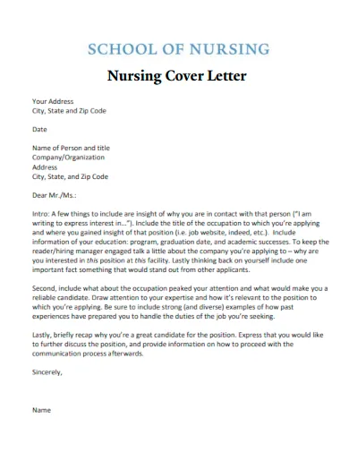 37753 nursing school cover letter