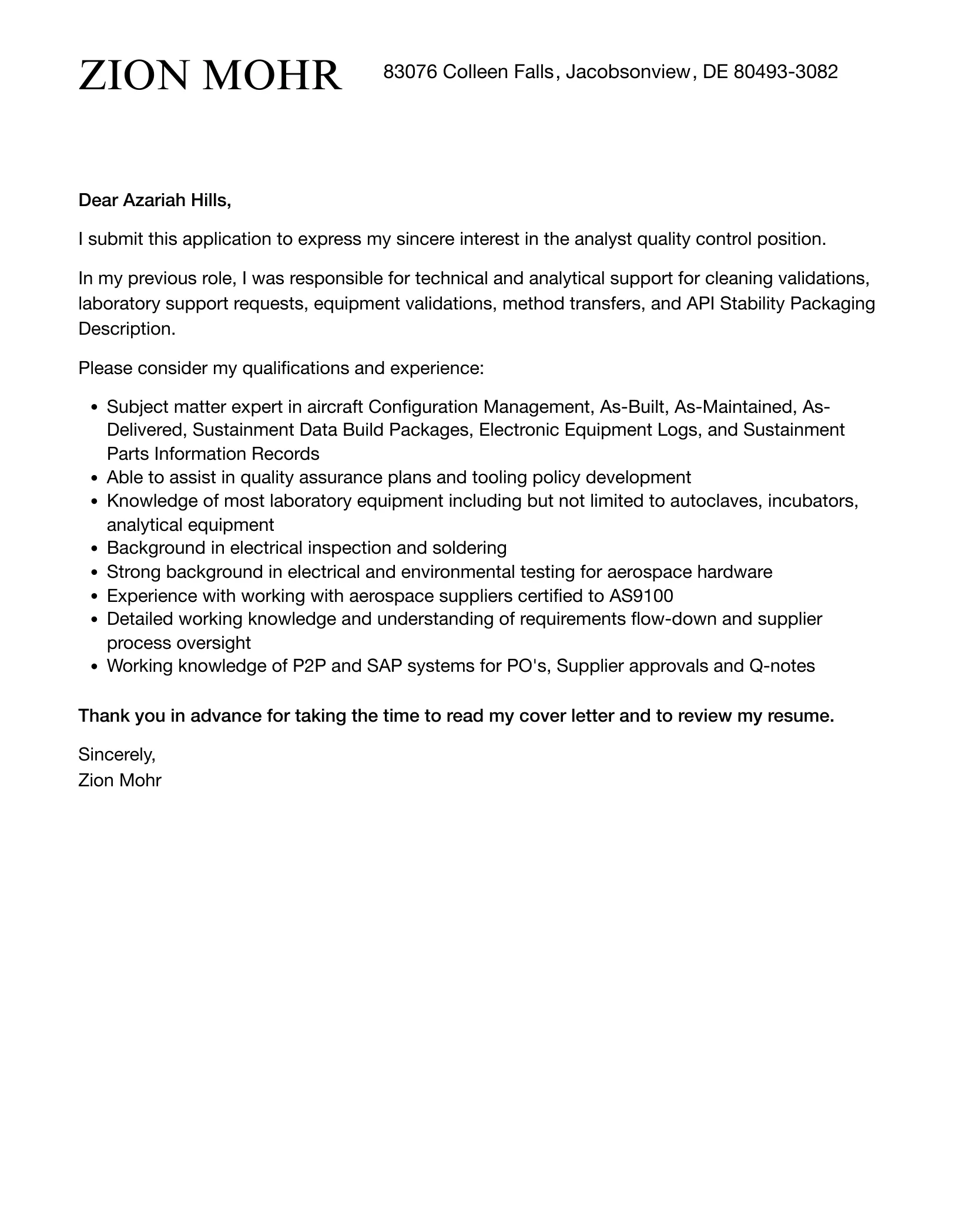 37766 cover letter formatting