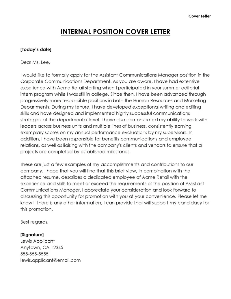 37768 customized cover letter